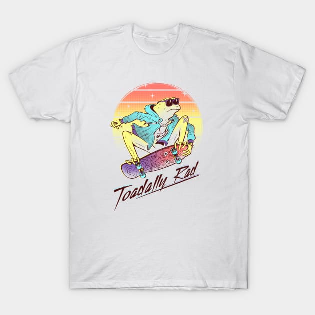 Toadally Rad Retro Skater T-Shirt by Gammaray